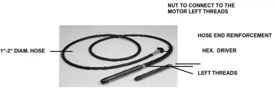 TOMAHAWK THP-TVIBH+TVW10-P Honda Concrete Vibrator - NUT