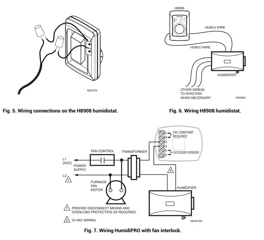 resideo HE150 Small Advanced Bypass Humidifier -fig4