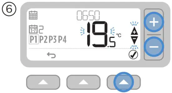 Honeywell T3M Digital Programmable Thermostat - Adjust temperatur