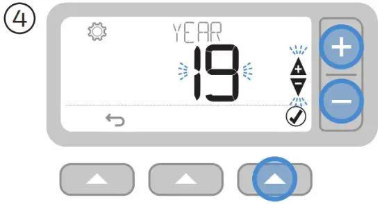 Honeywell T3M Digital Programmable Thermostat - Set YEAR then
