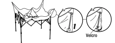 ATTACHING THE LARGE CANOPY TOP