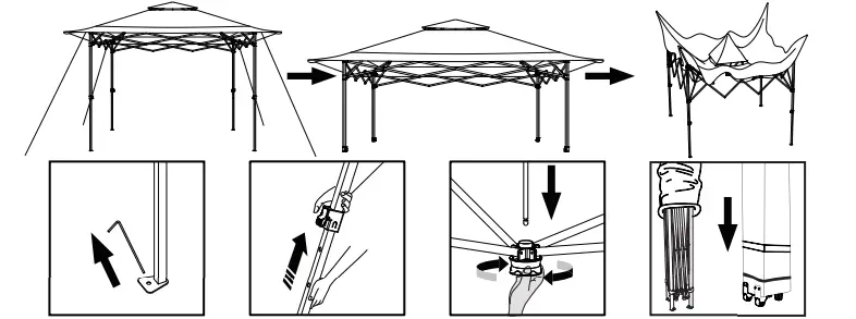 TAKE DOWN THE CANOPY