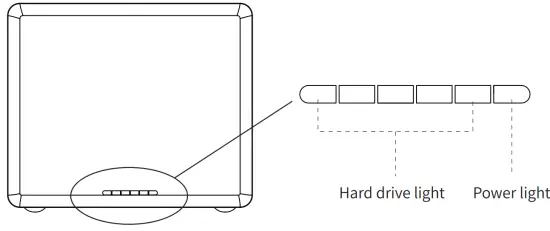ORICO NS USB30 Series 35 Inch USB 30 HDD Docking Station  - Hard drive indicator