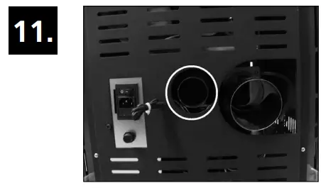 Combustion air inlet