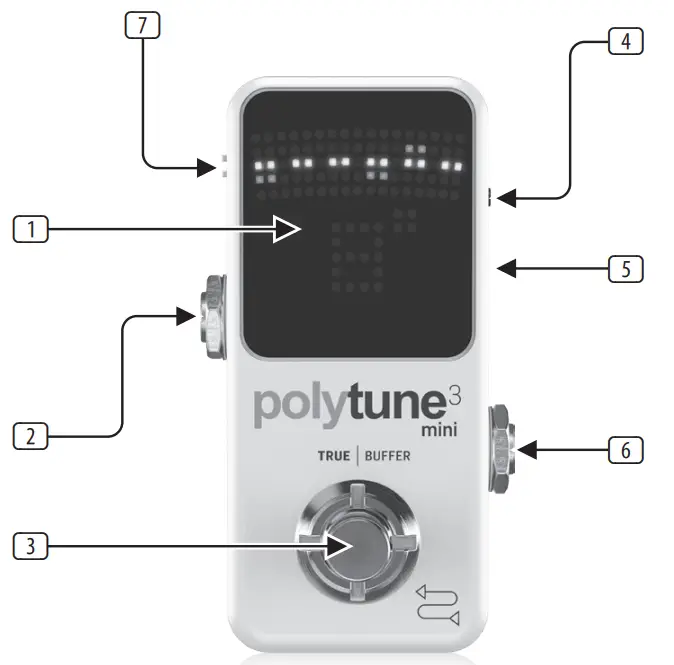 tc electronic Polytune 3 Mini Polyphonic Tuning Pedal -