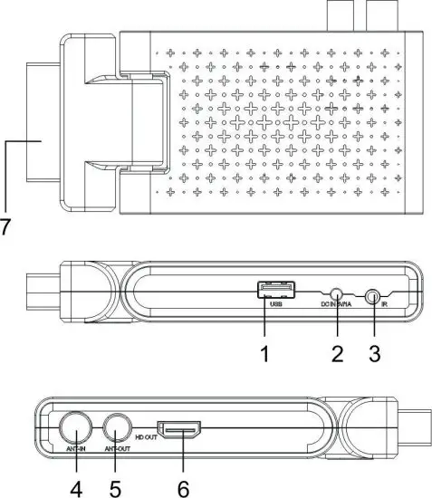 Majestic DEC 663N HD Digital Terrestrial Receiver - FRONT AND REAR PANEL