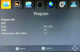 Majestic DEC 663N HD Digital Terrestrial Receiver - MAIN MENU