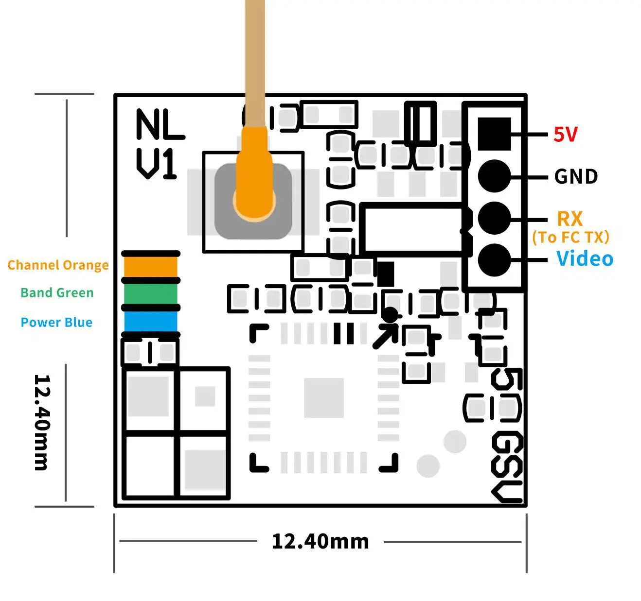 NameLessRC N47 FPV Racing Drone - VTX
