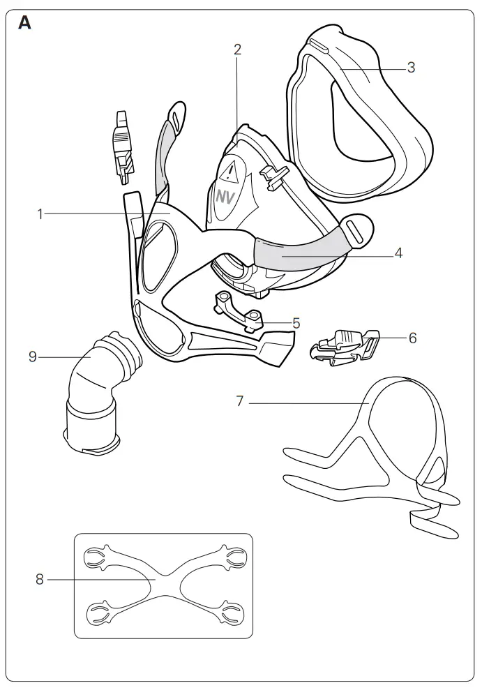 RESMED S61742 Quattro FX NV Full Face Mask - fig 5