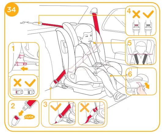 joie Bold R Booster Car Seat -anchor
