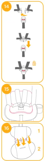 joie Bold R Booster Car Seat -buckle