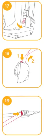 joie Bold R Booster Car Seat -button