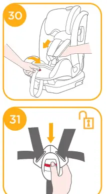 joie Bold R Booster Car Seat -webbing