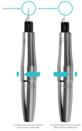 microbeau Bellar Cartridge Machine - ADJUSTING NEEDLE DEPTH