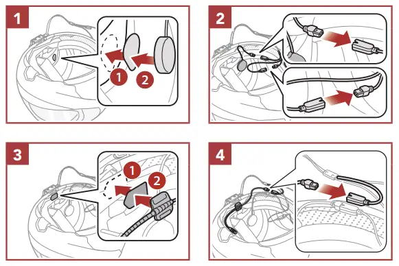 SENA 50R-01 50R Low Profile Motorcycle Bluetooth Communication System-fig10