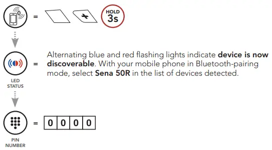 SENA 50R-01 50R Low Profile Motorcycle Bluetooth Communication System-fig15