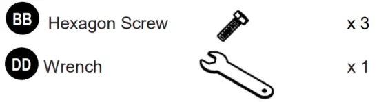 LUTEC 7199601012 Single Head Light Post Lantern - Hardware Used