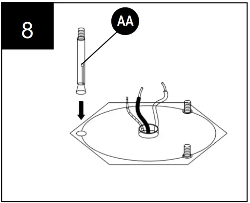 LUTEC 7199601012 Single Head Light Post Lantern - preassembled