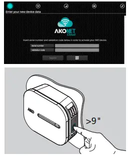 Activation of the device