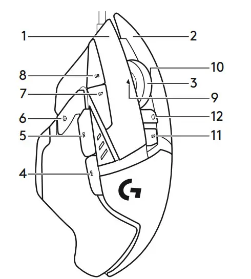logitech G502 Hero High Performance Gaming Mouse - programmable buttons