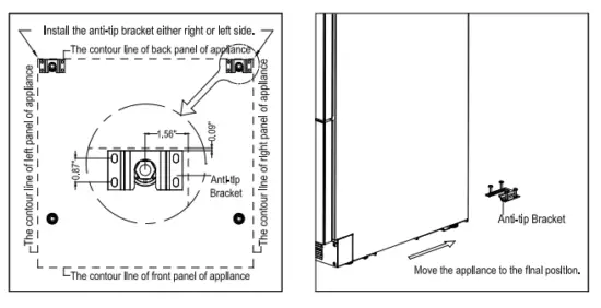 SUMMIT CL2F249 Frost-Free Drawer Refrigerator 2
