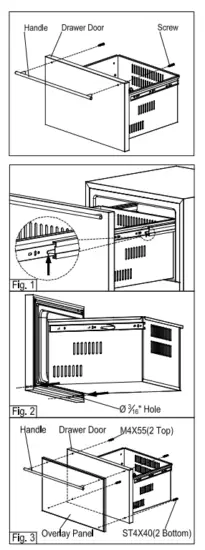 SUMMIT CL2F249 Frost-Free Drawer Refrigerator 3
