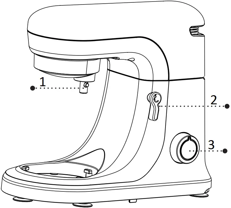 Commercial CHEF CHSM53MB Stand Mixer 1