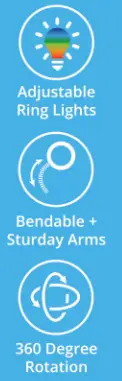 BLUESTONE ZSK10 Vlogger Studio 3-PC Bundle Ring Light - icon1