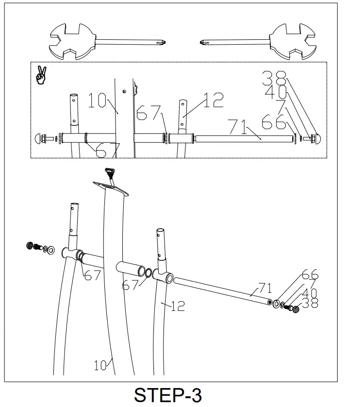 SLIMLINE KH 706A2 Ergometer Elliptical Bike - figure 5
