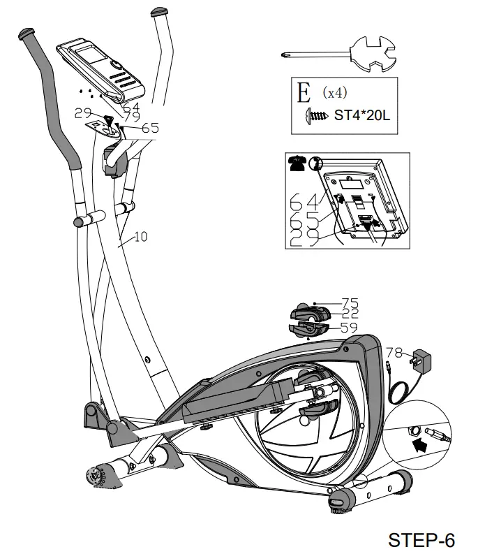 SLIMLINE KH 706A2 Ergometer Elliptical Bike - figure 8
