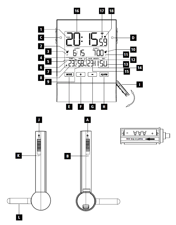 hama 186416 Radio Alarm Clock 1