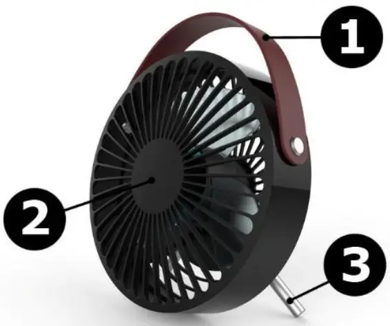 PEREL CFANUSBD2 Portable Fan - FAN 2