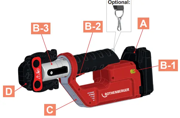 ROTHENBERGER ROMAX Compact TT Brushless Cordless Compact Press Machine and Jaws 15