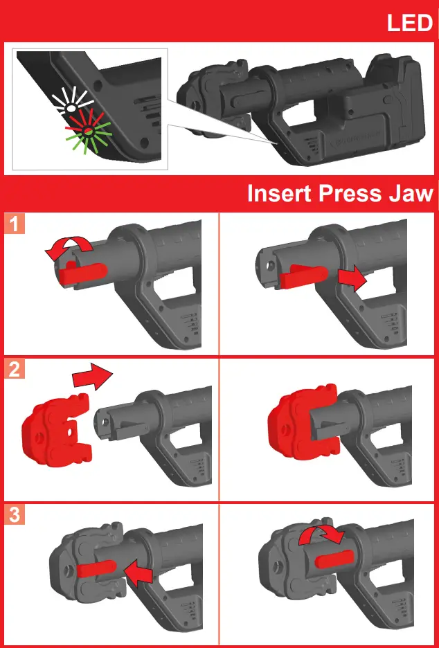 ROTHENBERGER ROMAX Compact TT Brushless Cordless Compact Press Machine and Jaws 17