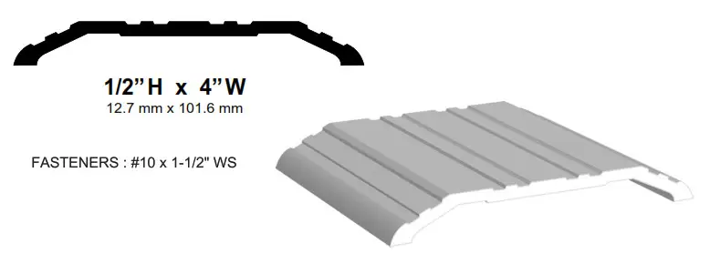 CAL-ROYAL CR3767 Commercial Saddle Threshold