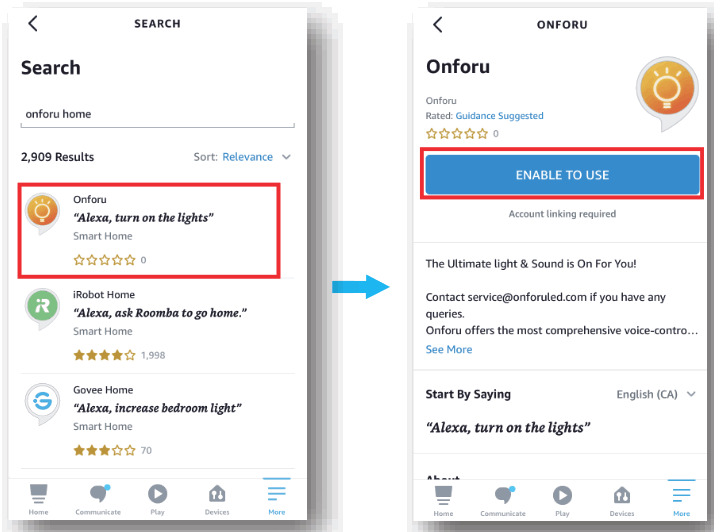 ONFORU MZT-FW01 Smart LED Light - app4