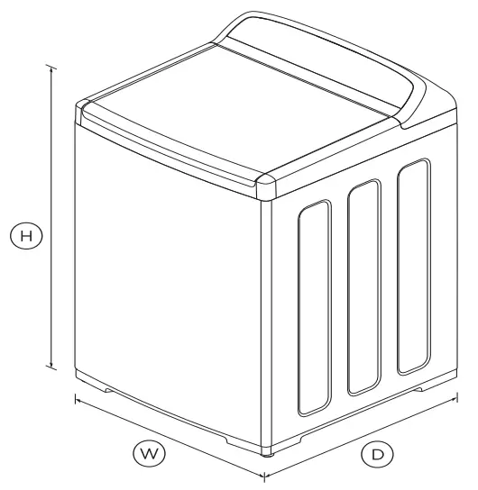 FISHER PAYKEL WA7560E1 Top Loader Washing Machine - fig