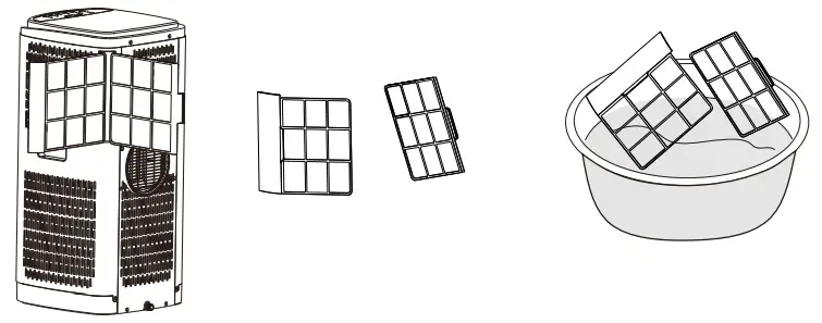 electriQ Portable Air Conditioner - AIR FILTER CLEANING