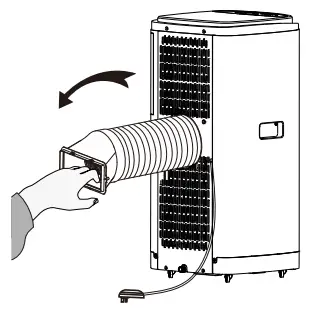 electriQ Portable Air Conditioner - position and twistin