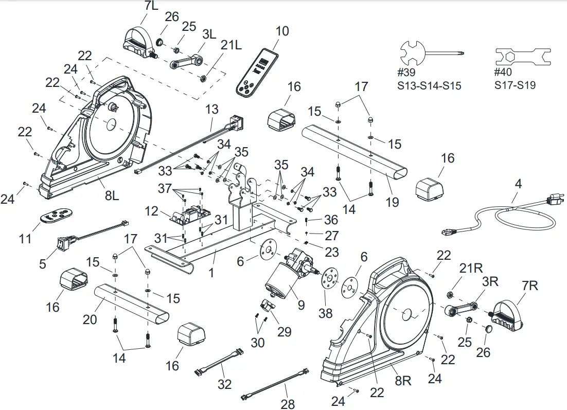 SUNNY Health Fitness SF B020029 PWR Cycle Electric Under Desk Bike - fig 1