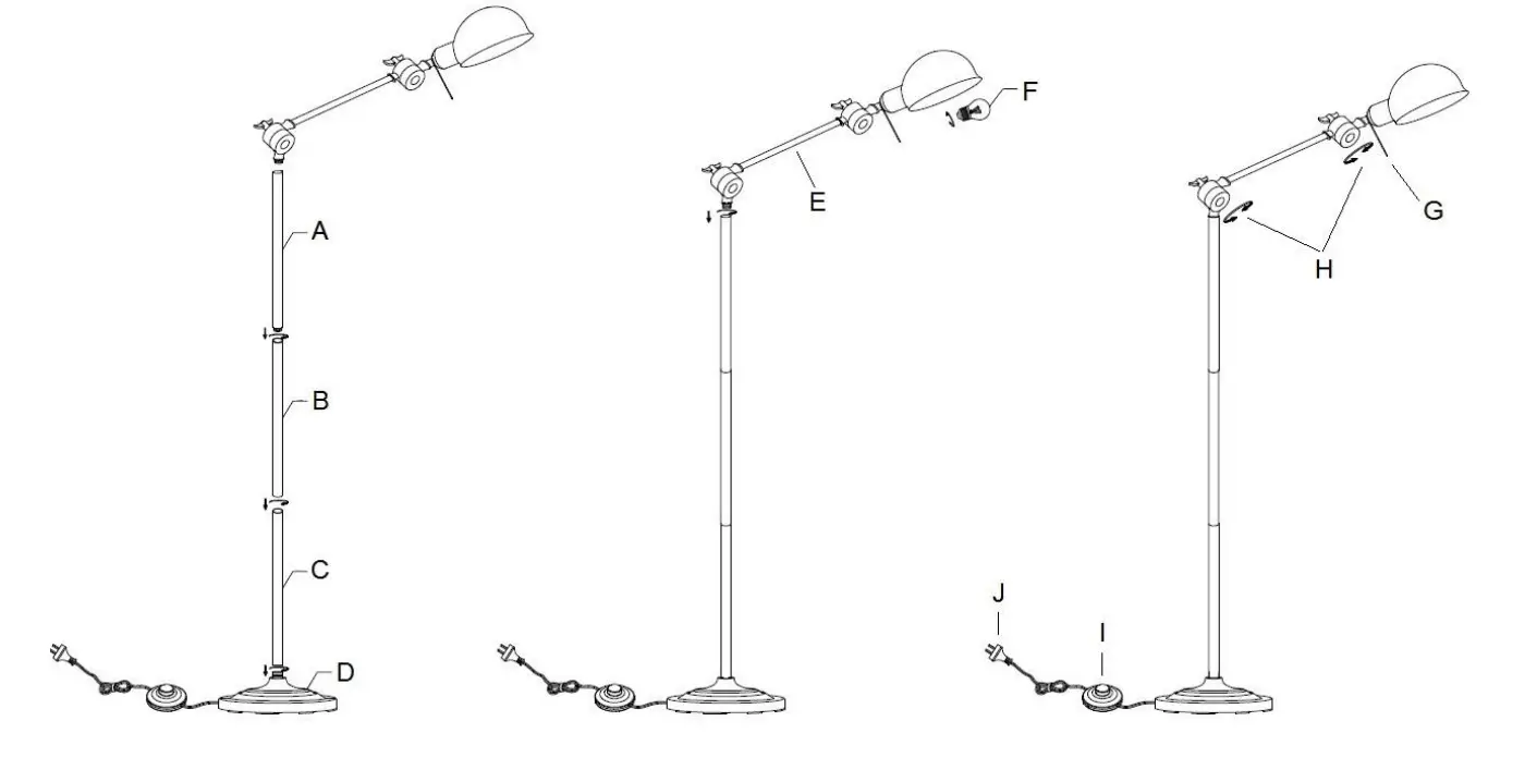 Lucci decor 250752 Harrison Adjustable Floor Lamp in Bronze