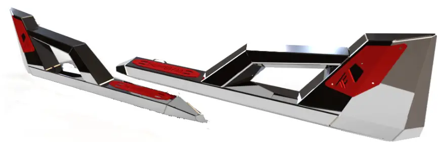 THUMPER FAB TF030701 Nerf Rail Rock Sliders - Seat version