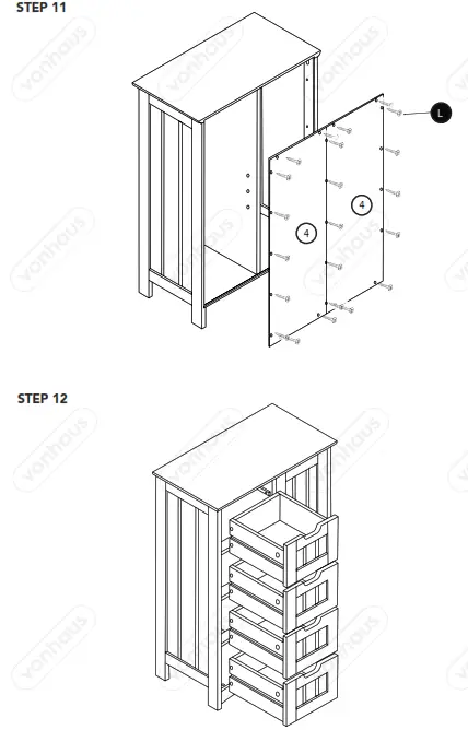 VonHaus 3009001 Colonial Large Storage Unit - 10