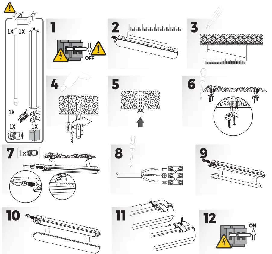 LED s light Wall Luminaire fig