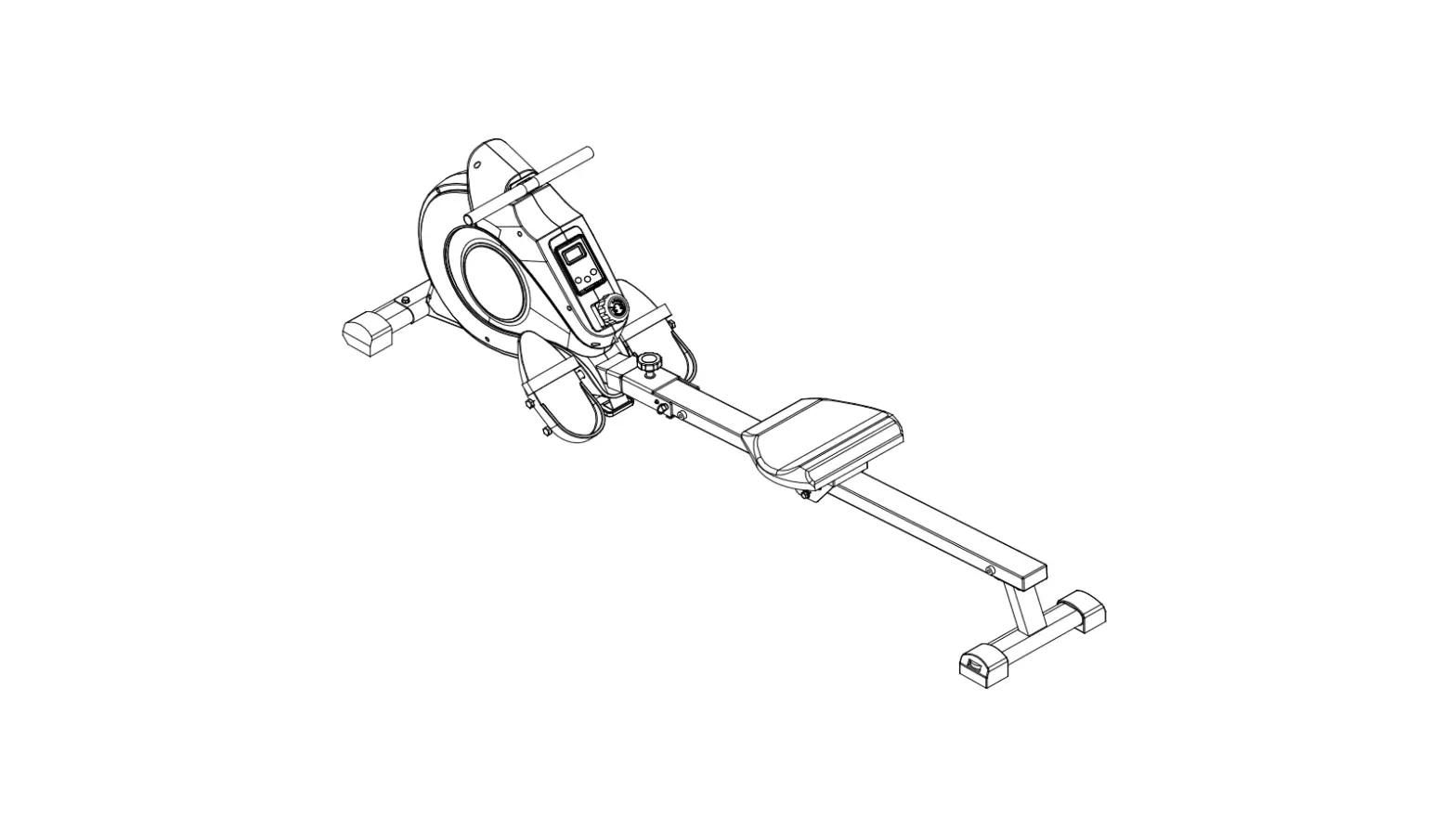 Sunny Health Fitness Sf-rw5515 Magnetic Rowing Machine With Monitor User Manual