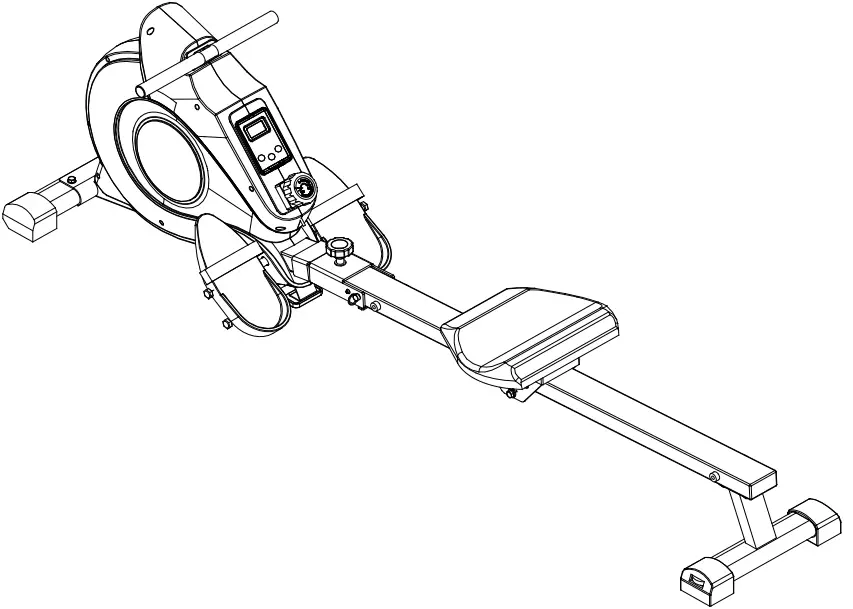 SUNNY HEALTH FITNESS SF-RW5515 Magnetic Rowing Machine with Monitor-fig1