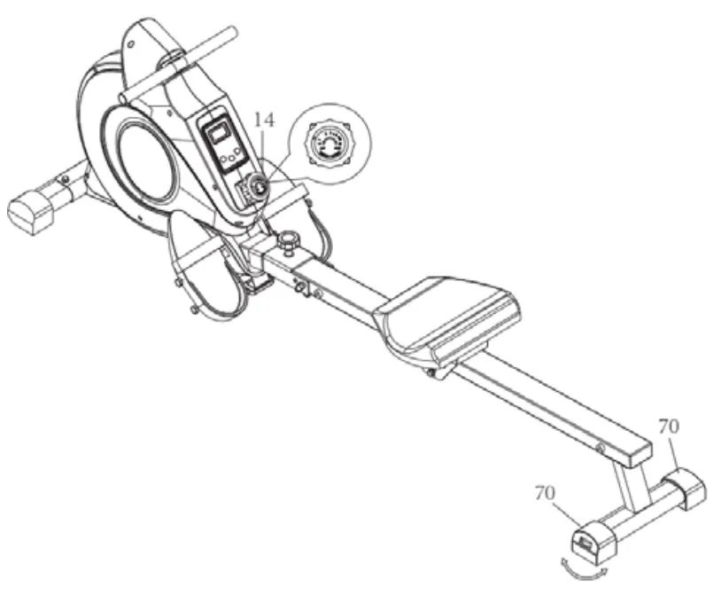 SUNNY HEALTH FITNESS SF-RW5515 Magnetic Rowing Machine with Monitor-fig12