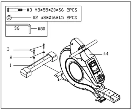 SUNNY HEALTH FITNESS SF-RW5515 Magnetic Rowing Machine with Monitor-fig4