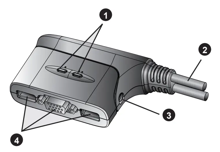 ATEN CS62US 2 Port USB KVM Switch