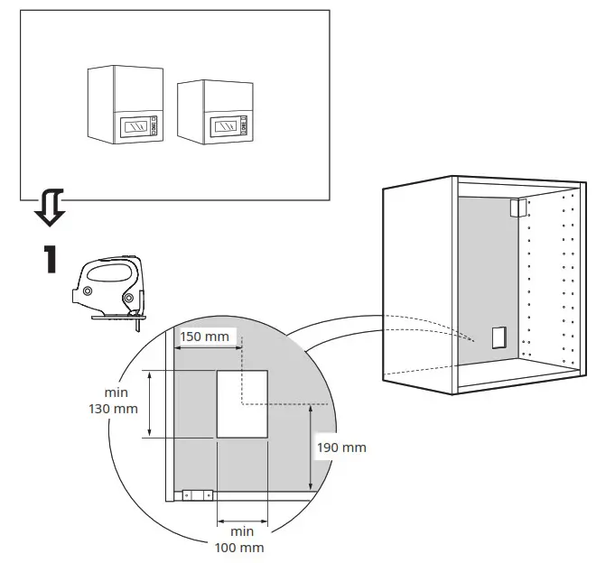 IKEA VÄRMD Microwave Oven - 1